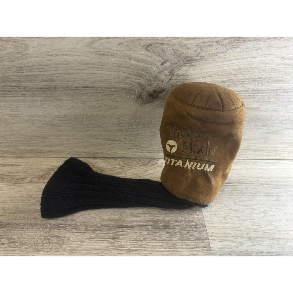 Vintage Taylormade Titanium Suede Driver Headcover Golf Cover